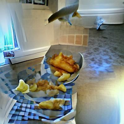 Fish and chips for tea