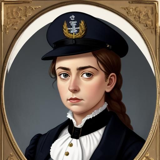 Victorian female navy officer
