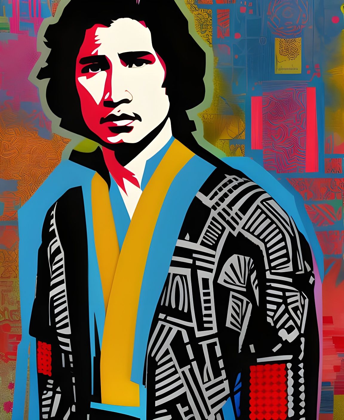 Ben Solo Papercut Portrait Variations (III)