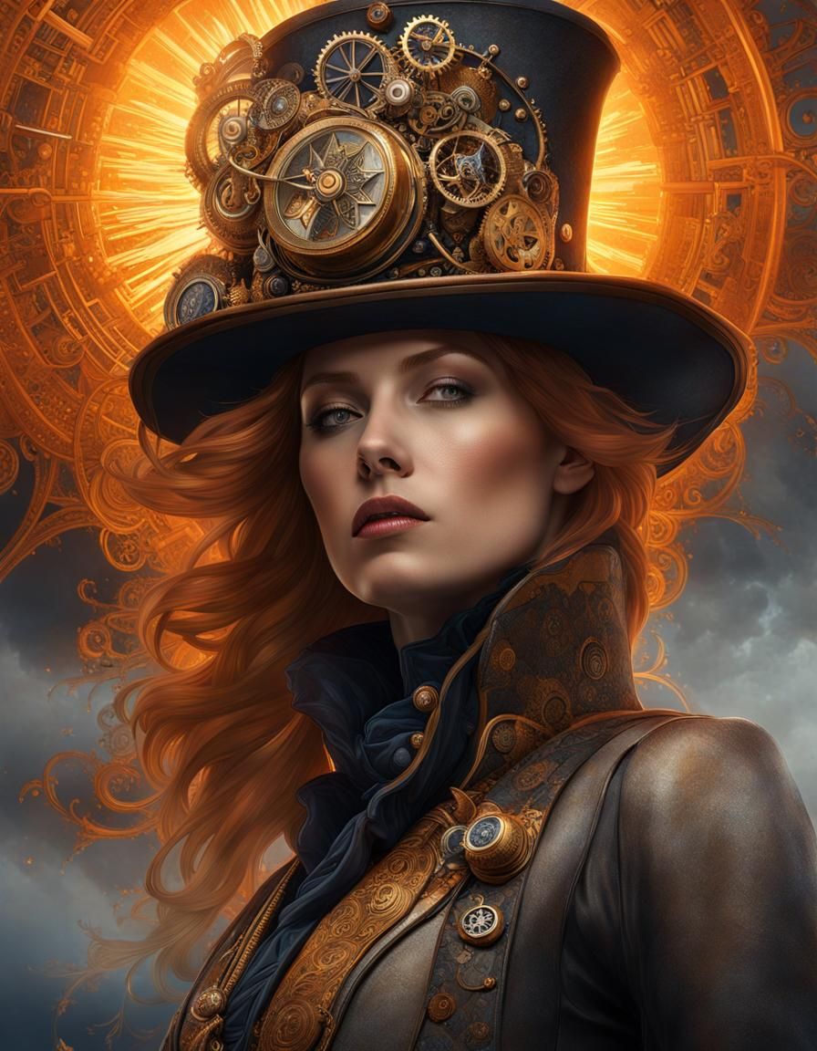 Solar steampunk - AI Generated Artwork - NightCafe Creator