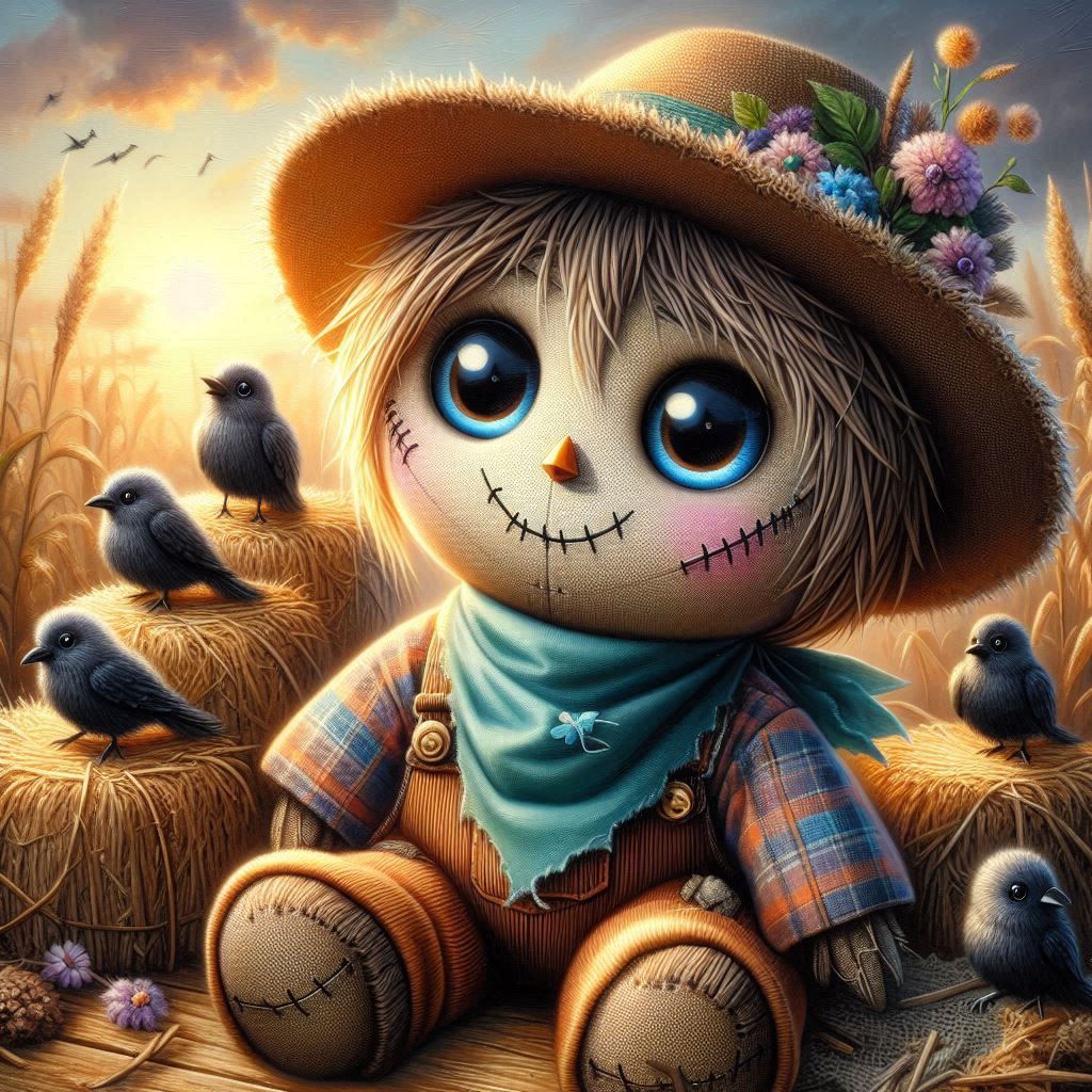 A scarecrow not so scary