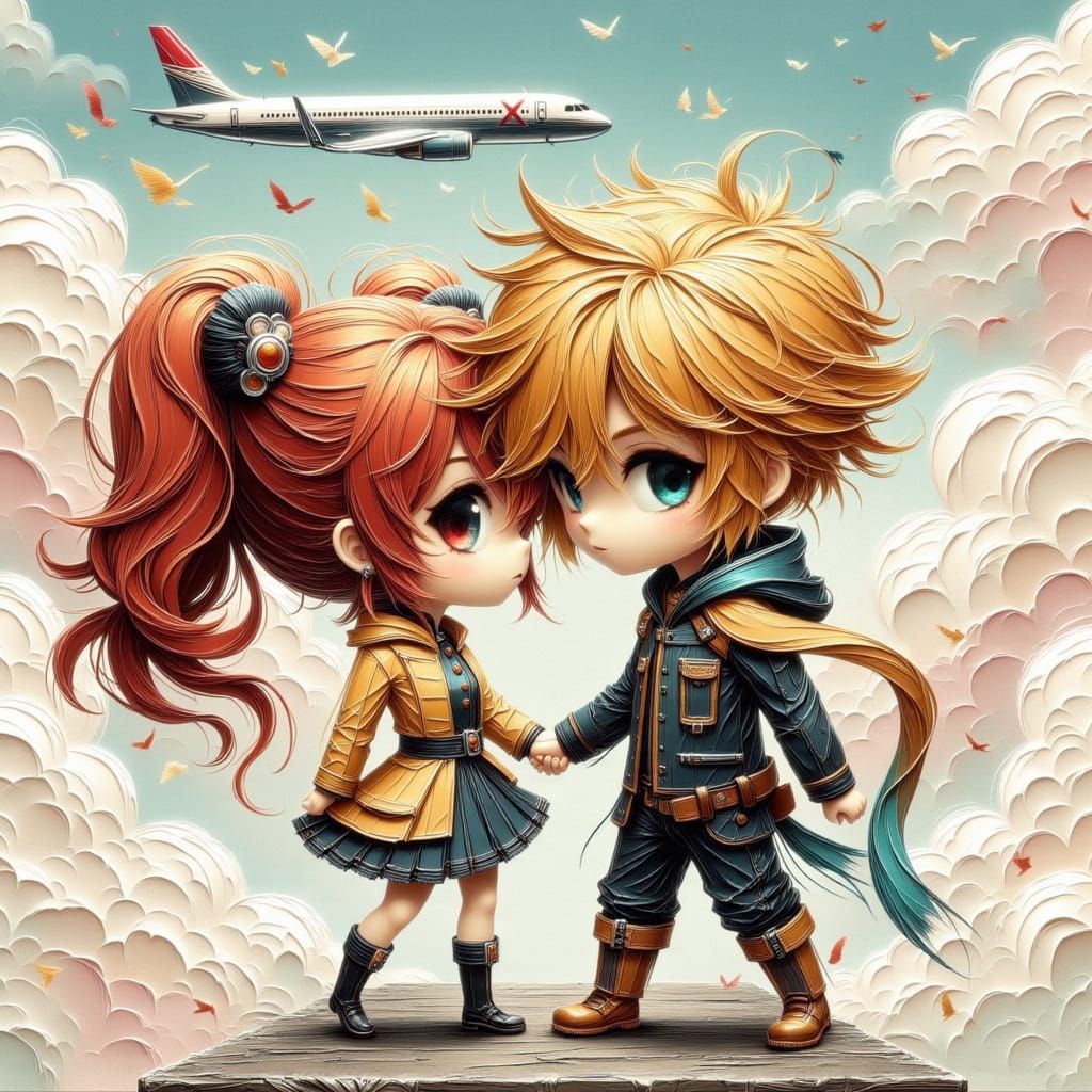 Cyclops and Jean Grey with my favourite Moonchild Lora