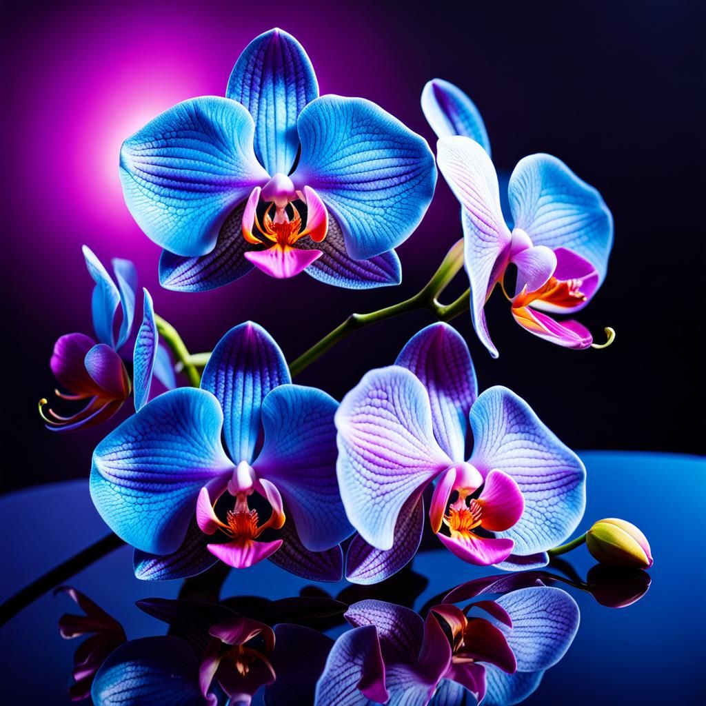 Orchids - AI Generated Artwork - NightCafe Creator