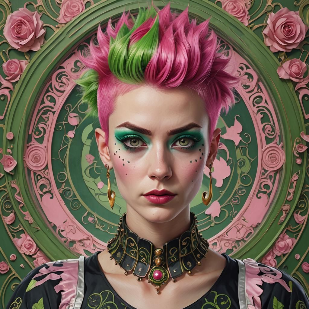 hyperrealistic portrait of an English female in her mid-twen...