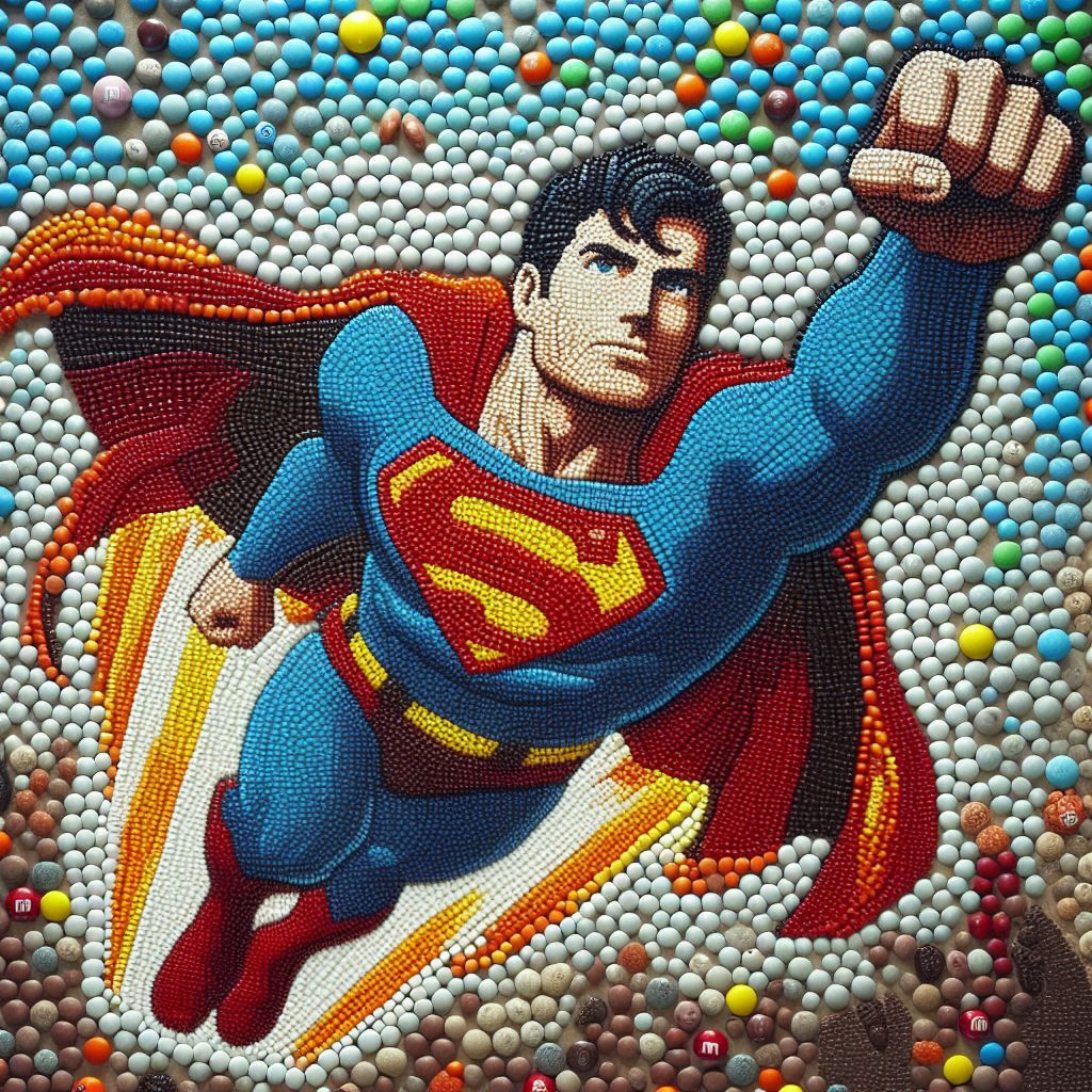 Superman's M&Ms
