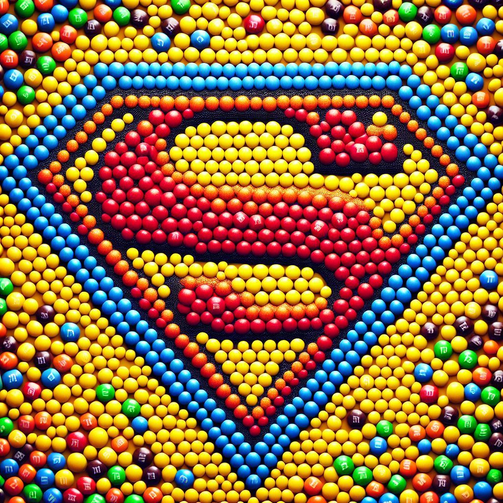 Superman's M&Ms