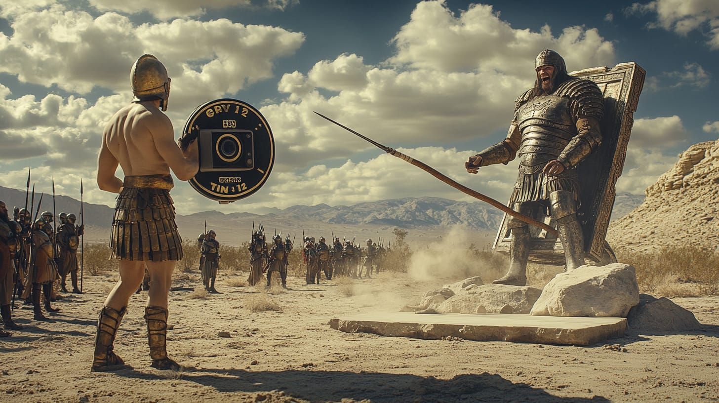 Bible Bloopers (David vs. Goliath outtakes, accident happens)  by @CheezyCreations