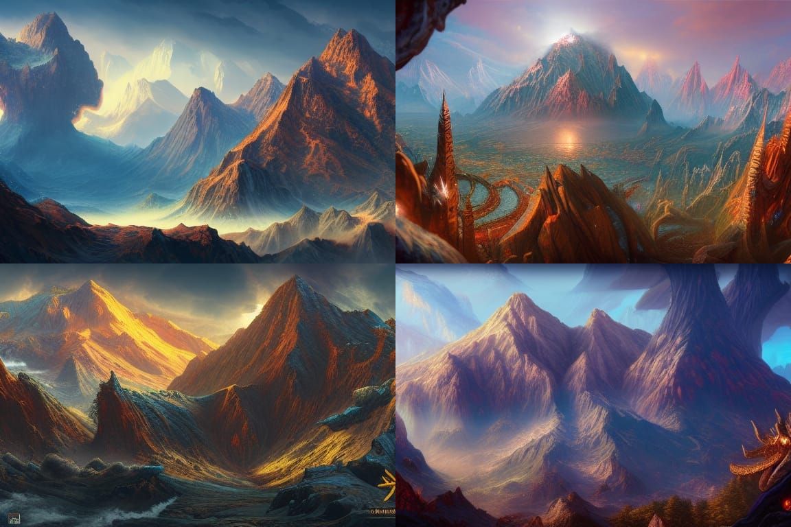 Mount Olympus detailed matte painting, deep color, fantastic...