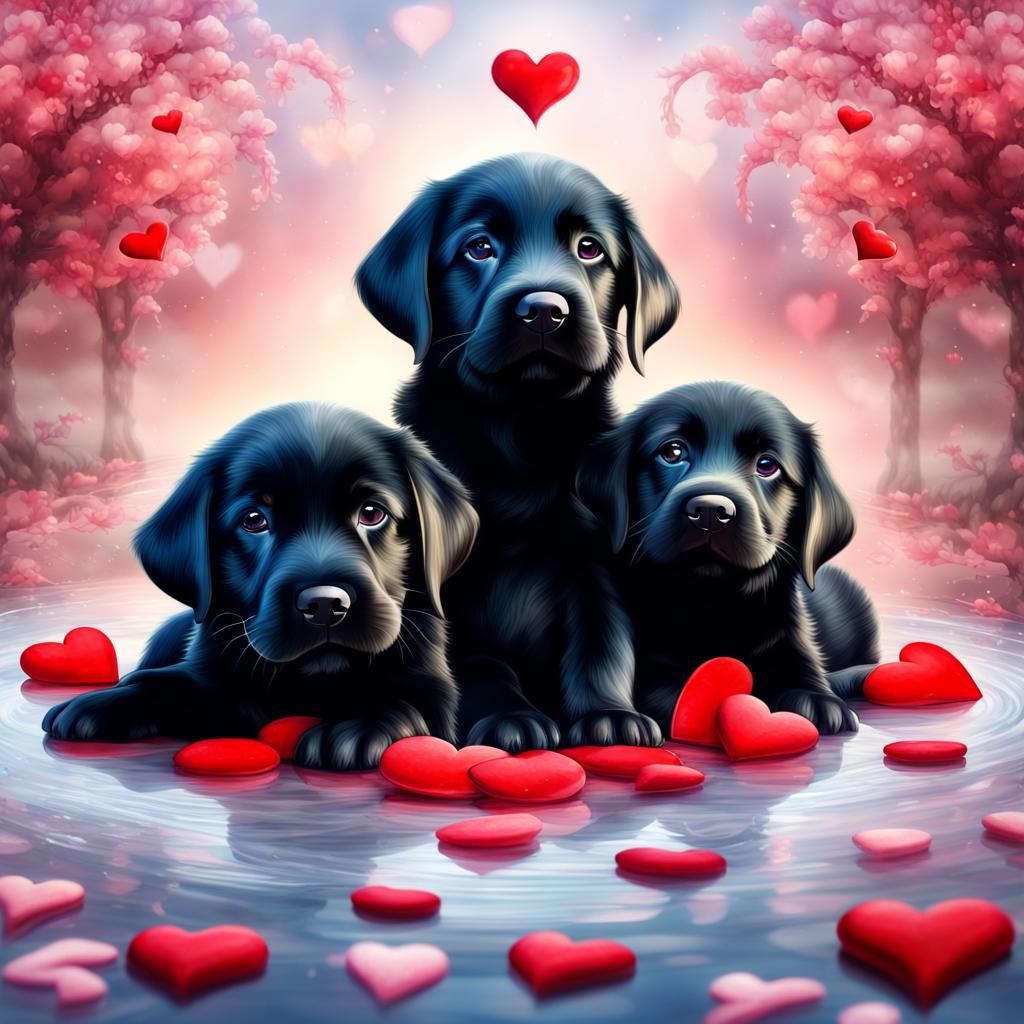 Valentine Pups Ai Generated Artwork Nightcafe Creator