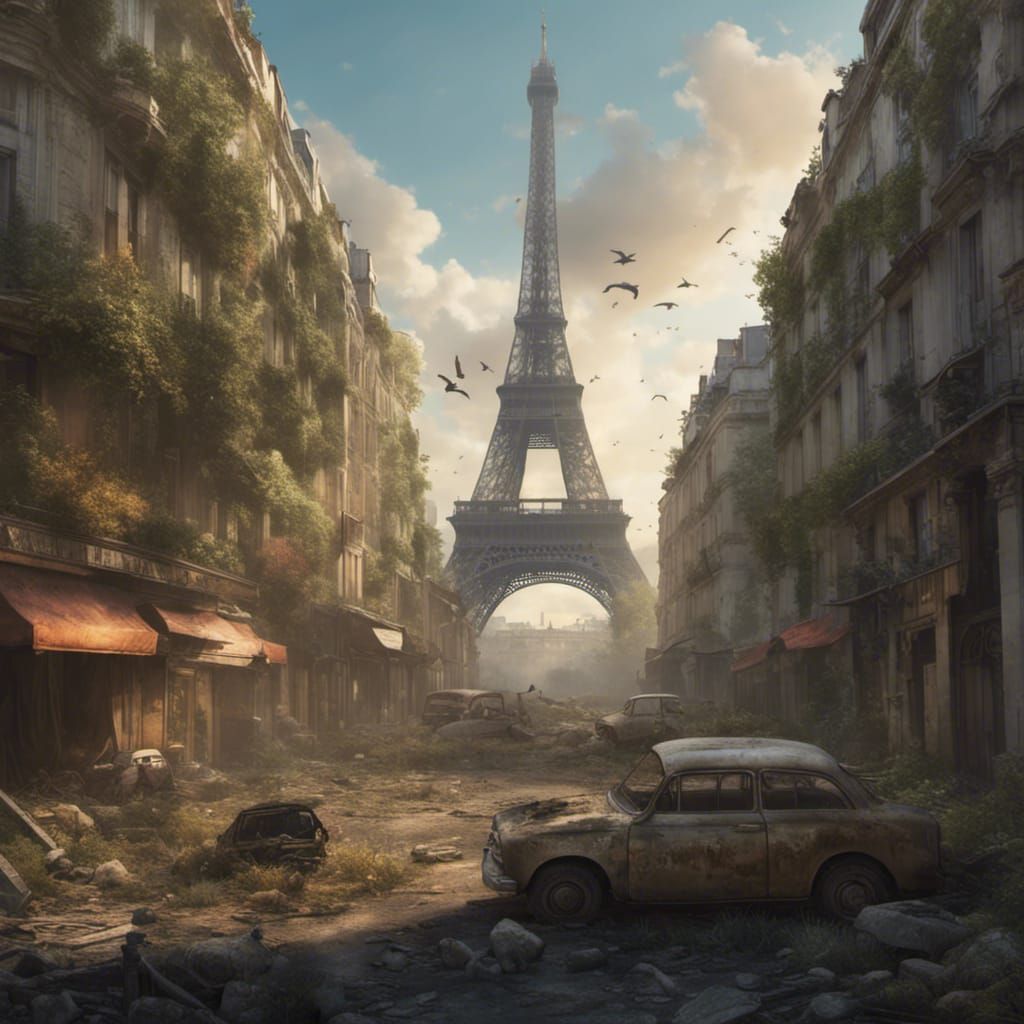 Nuclear summer in Paris  by @Ergotoxin