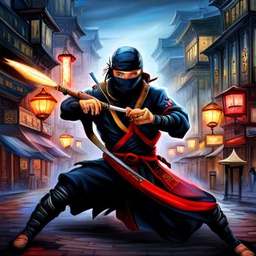 Ninja - AI Generated Artwork - NightCafe Creator