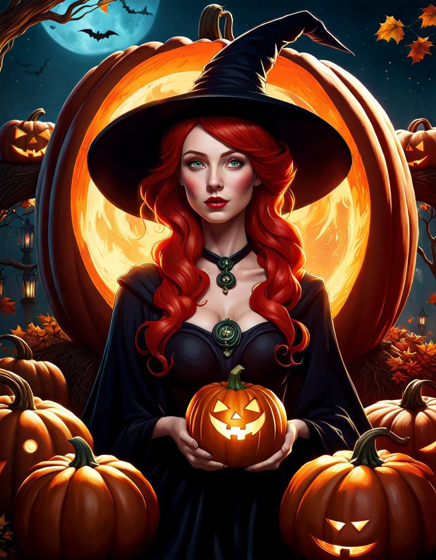 Redhead witch