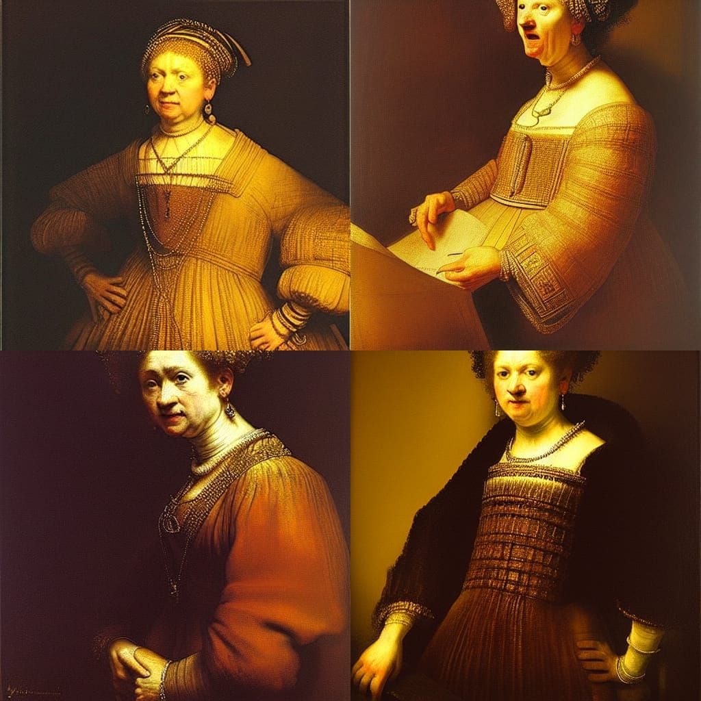 Woman, Rembrandt, baroque Art, grandeur, sensuous richness, ...