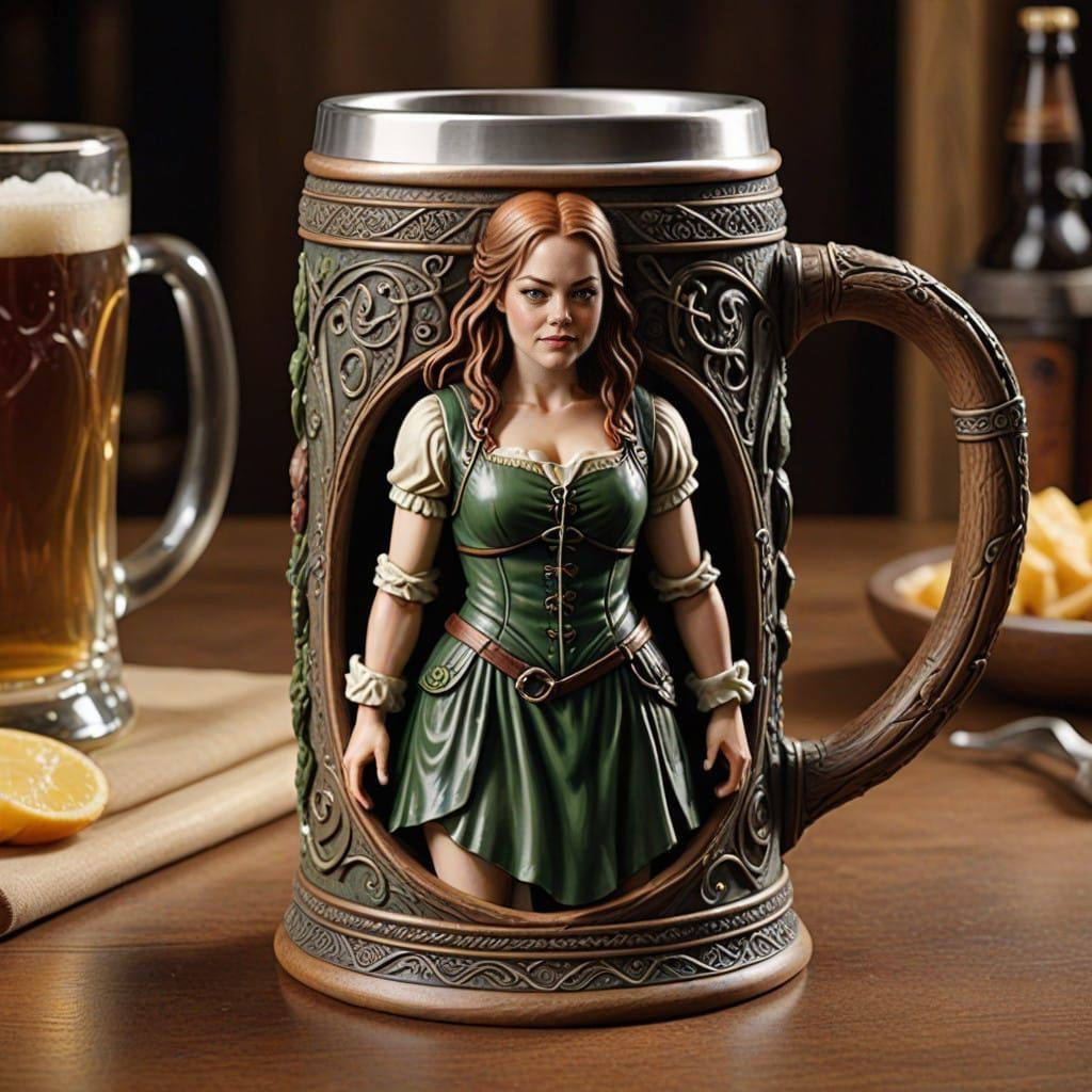 Emma Stone (Stein in German)  by @tr3ylisha