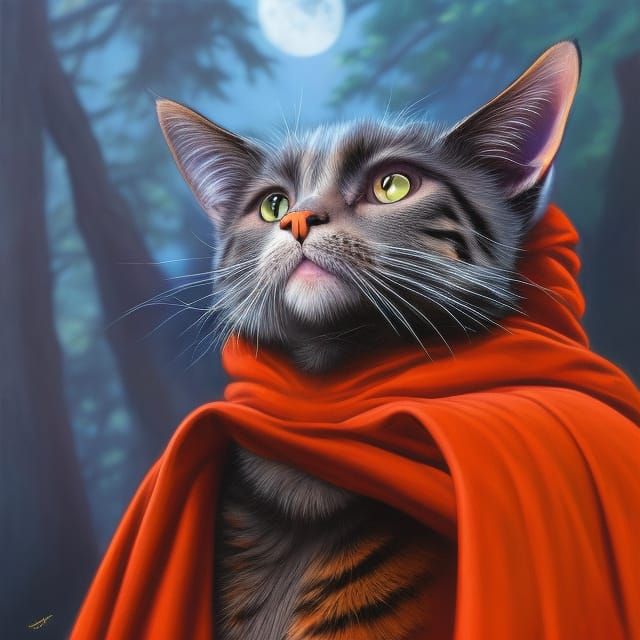 Robe Cat  by @Julbergh