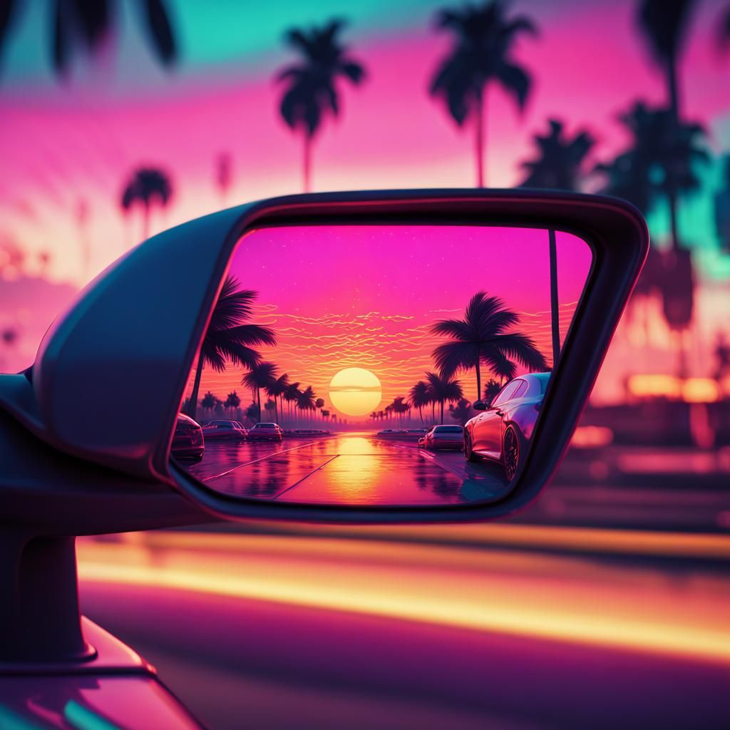 Vaporwave Sunset  by @Gabrielle Mawer