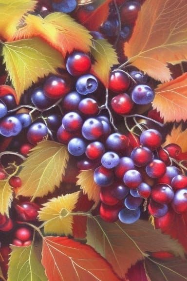 Autumn Grapes