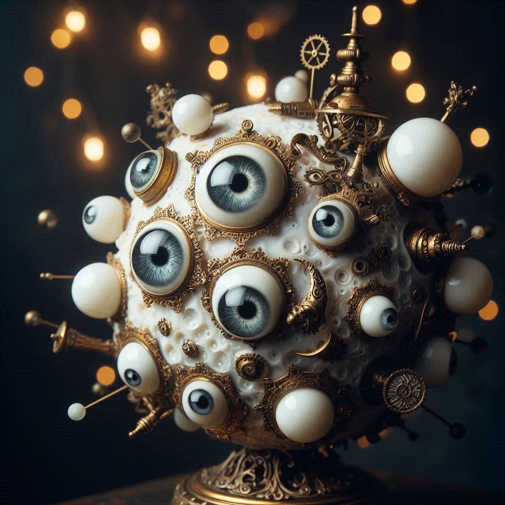 Steampunk Rococo Moon