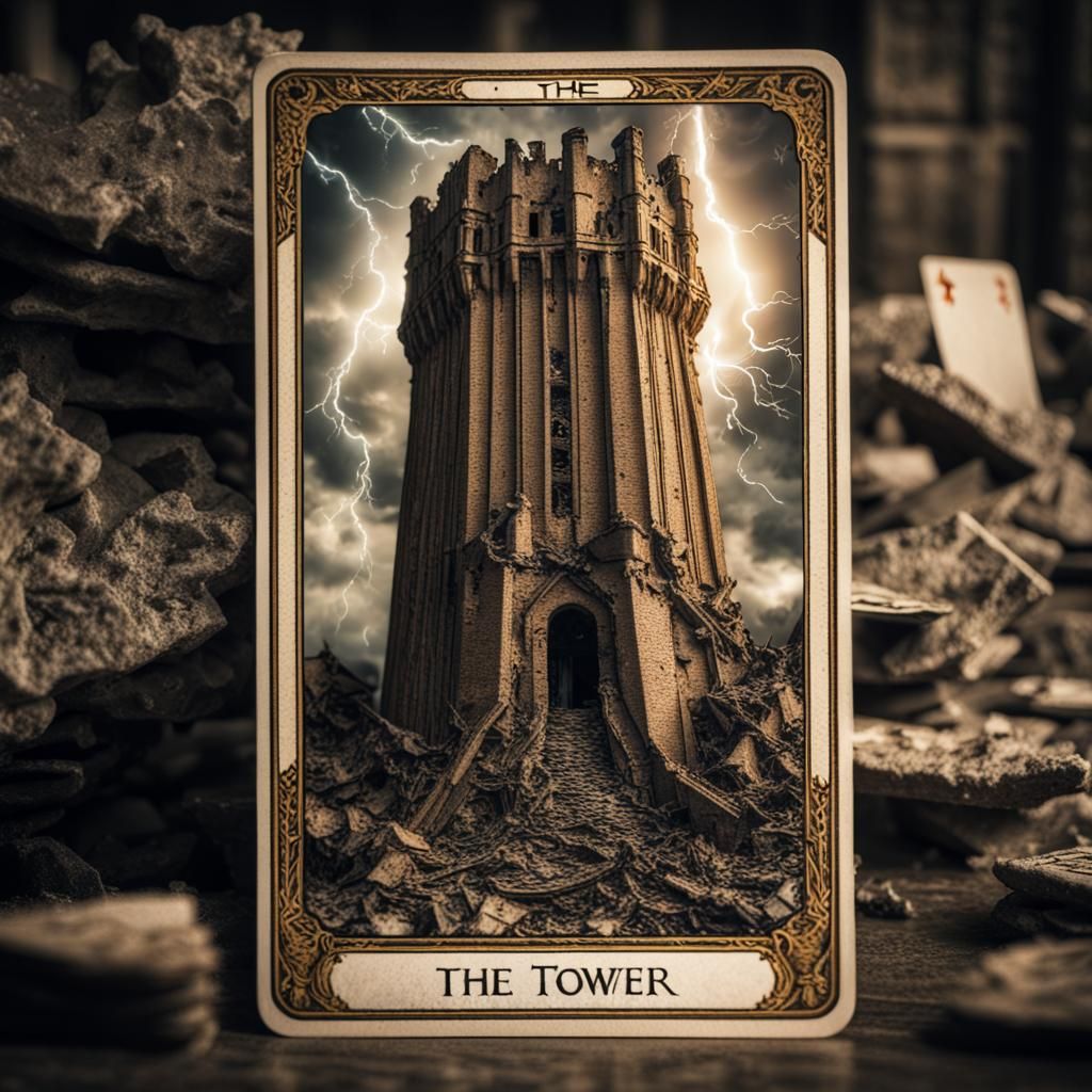 The Tower Tarot Card  by @Sunny
