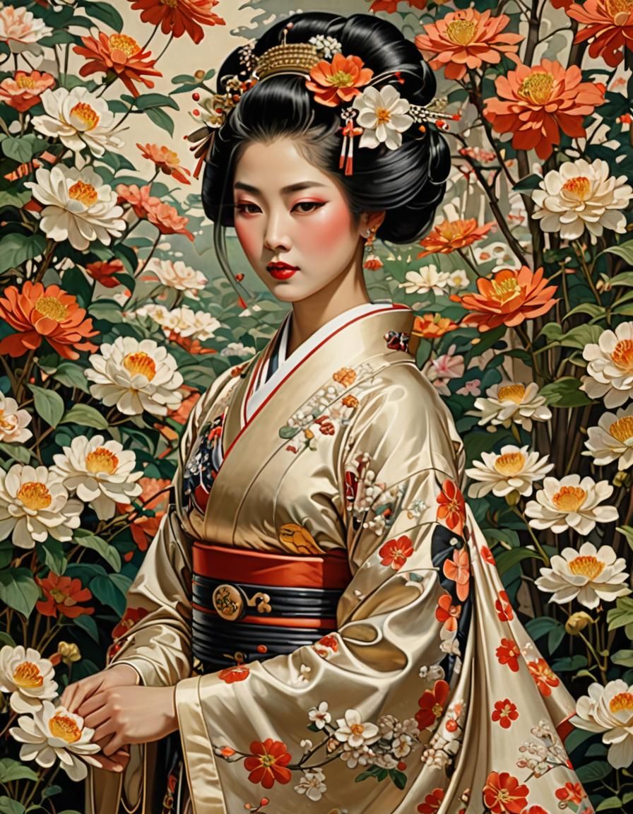 Geisha - AI Generated Artwork - NightCafe Creator