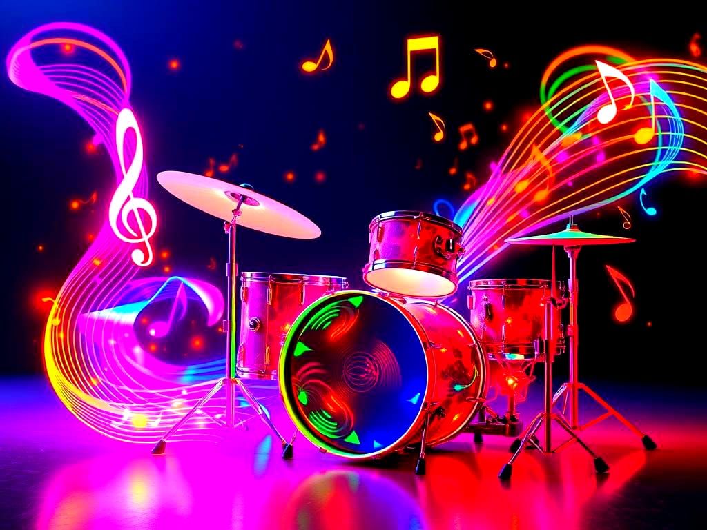 Neon Drums