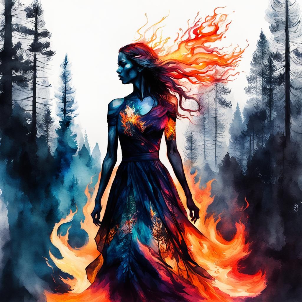 fire spirit - AI Generated Artwork - NightCafe Creator