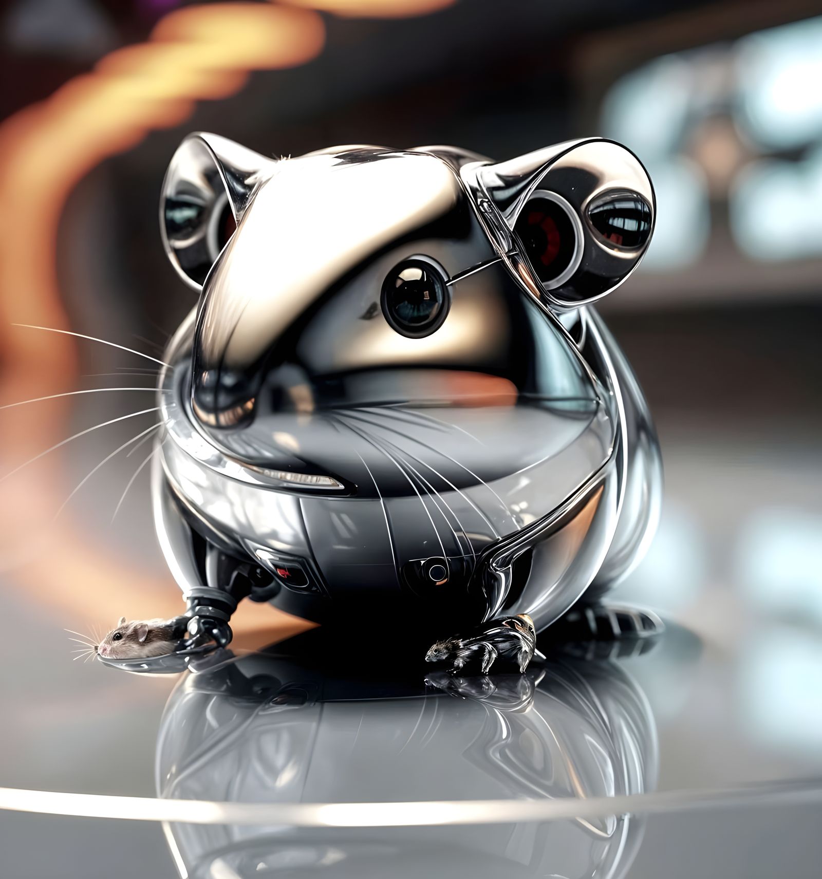 Chrome hamster  by @AncientAardvark 