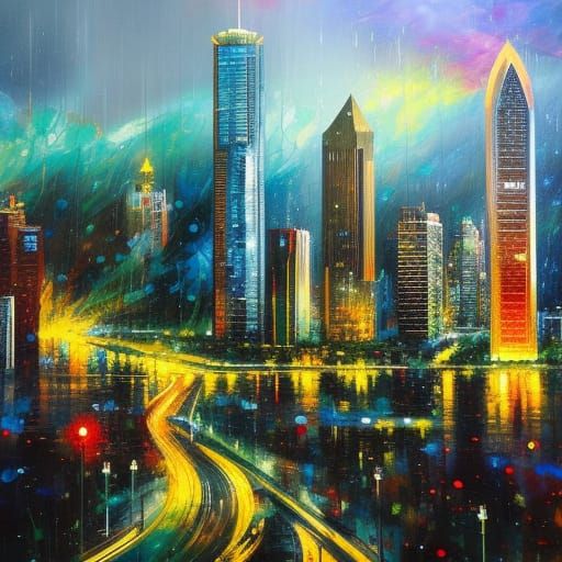 ""Rainy night in Atlanta"