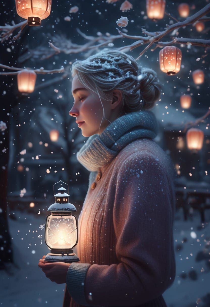 I imagine each snowflake - different, unique, a distinct memory. 

Especially with Nina, when I smell her, I see the dark winter night, the ...