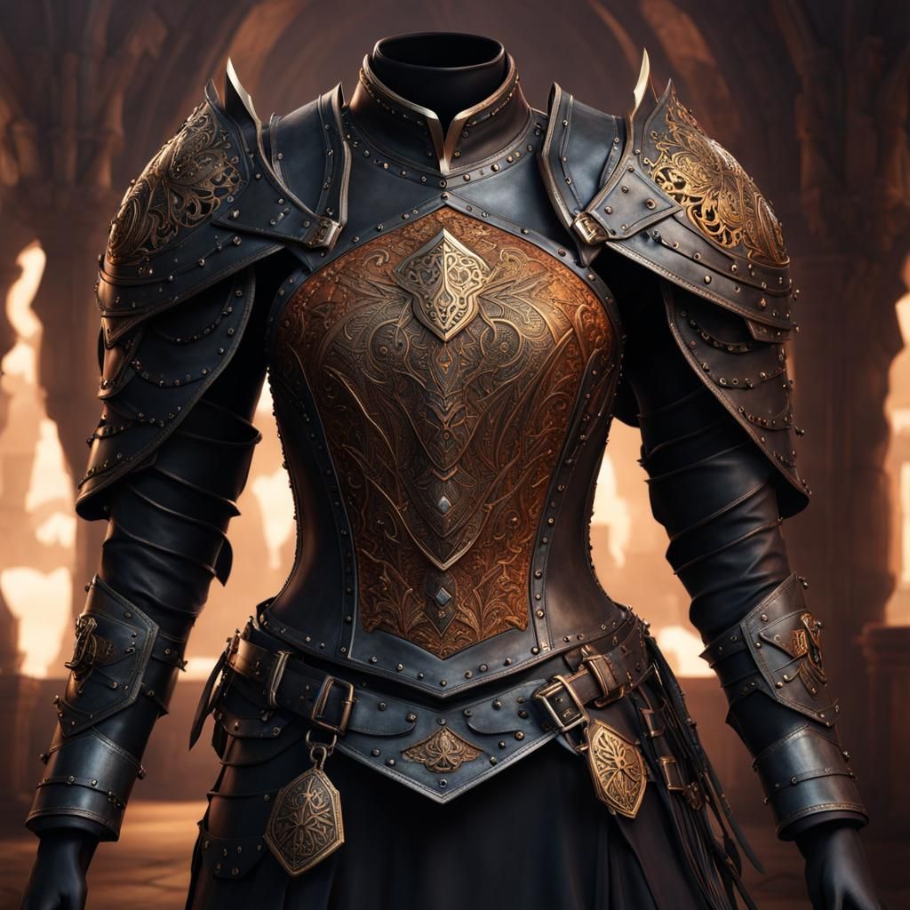 Generate me an image of a piece of armor for dnd 5e.   it is...