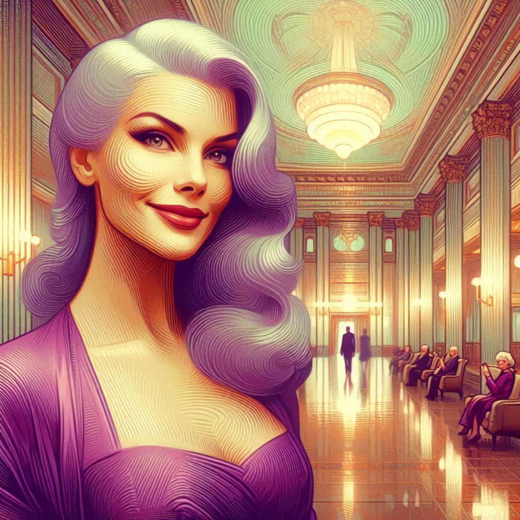 Pretty Purple Portrait