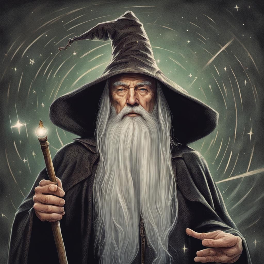 The Wizard - Ai Generated Artwork - Nightcafe Creator