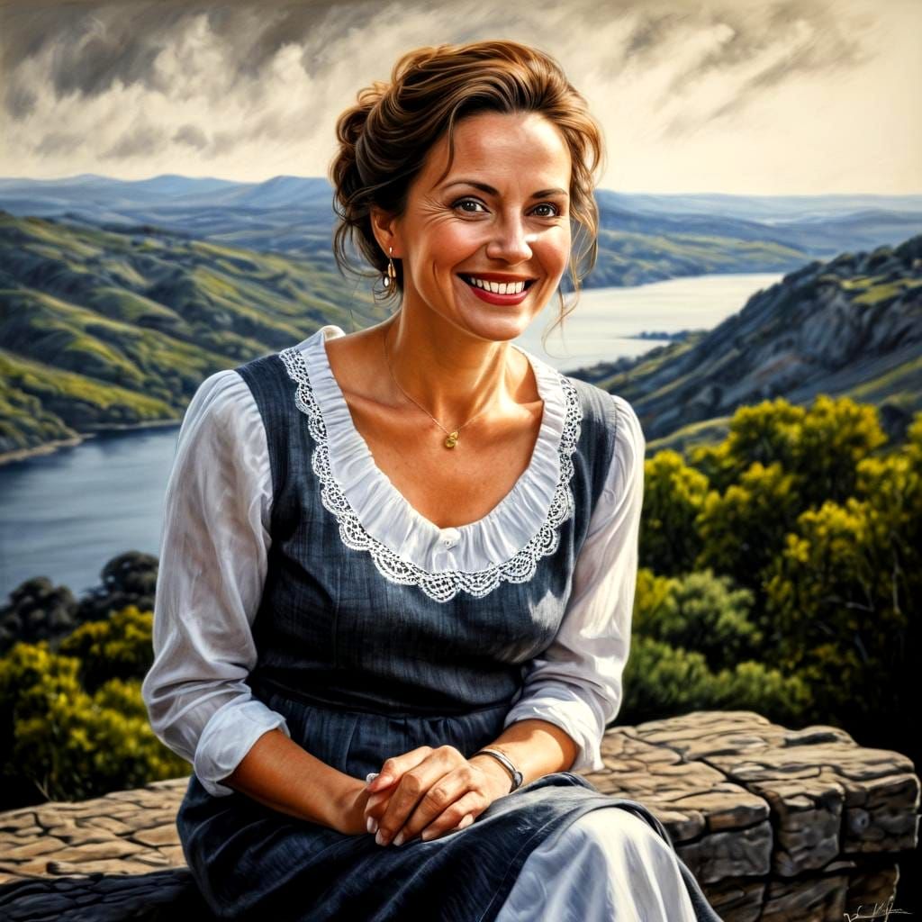 Expressive Portrait of a Charismatic Lady