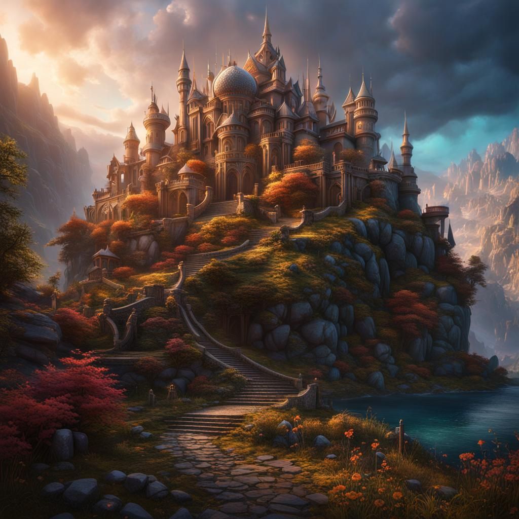 Detailed Painting of Three Orthodox Jewish Men