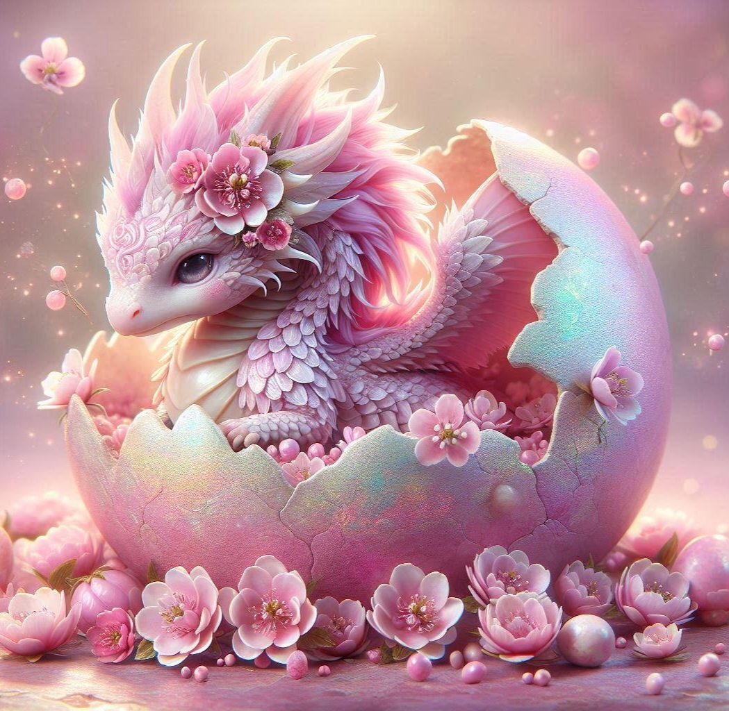 Pink Baby Dragon
