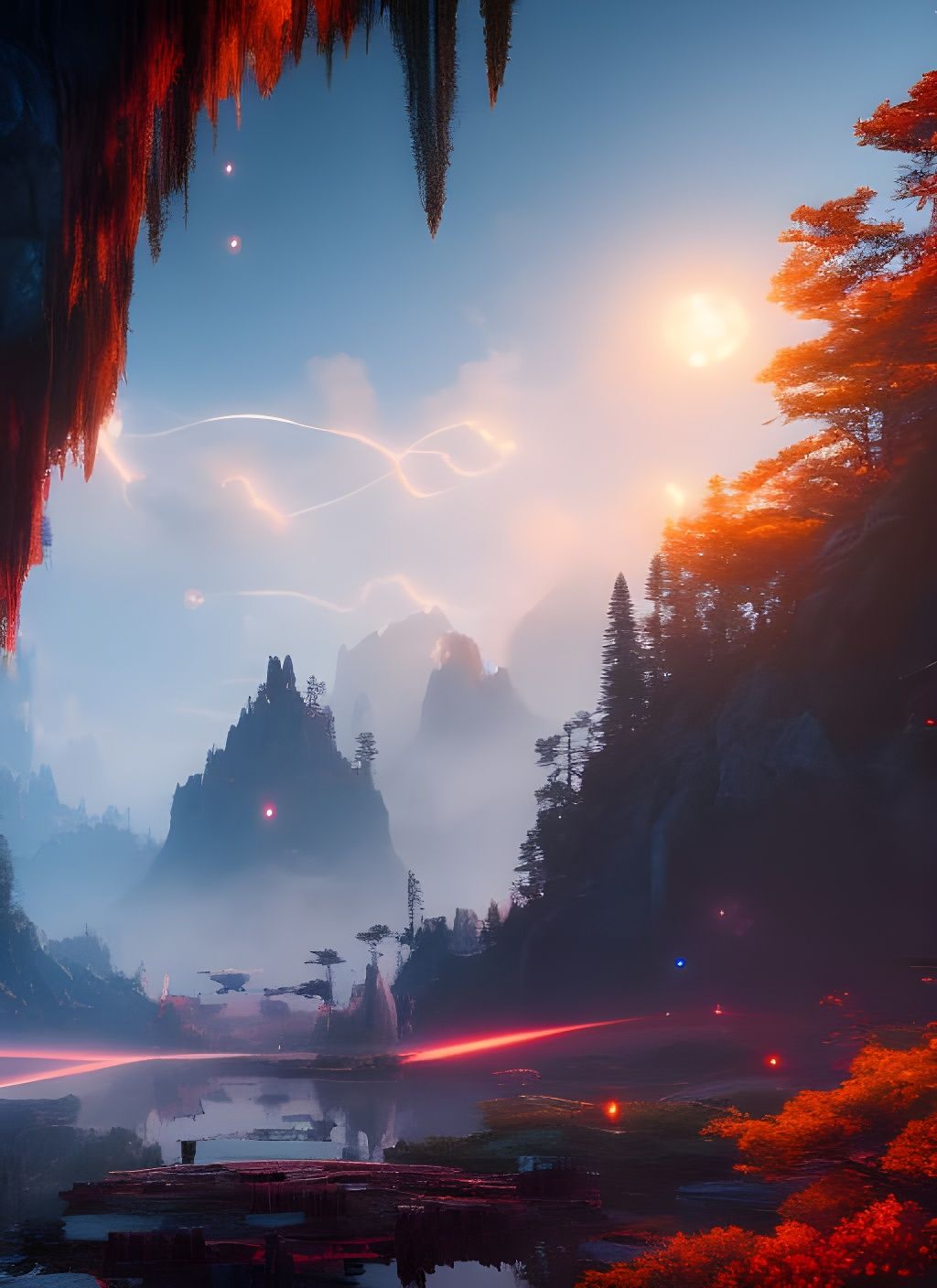 Orion Priestess Spiritual Awakening: Digital Matte Painting