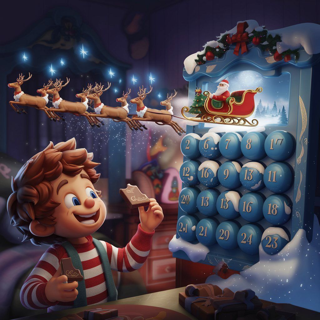 My first Advent calendar, it was so beautiful, and then, cho...