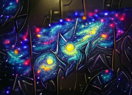 galaxy detailed painting