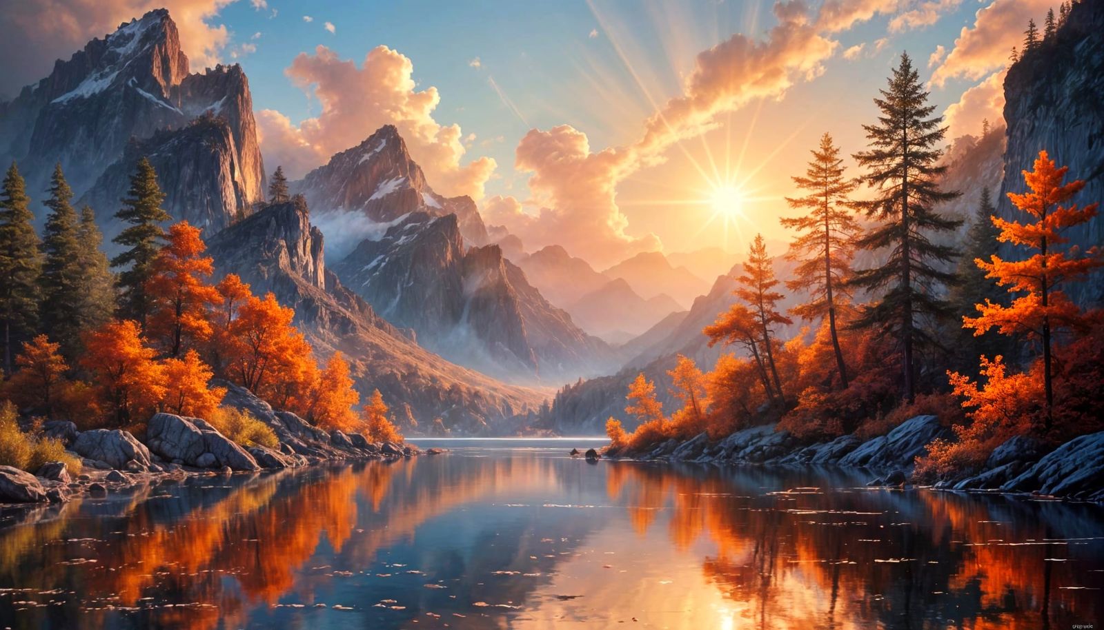 Autumn Mountainscape  by @The Leycer