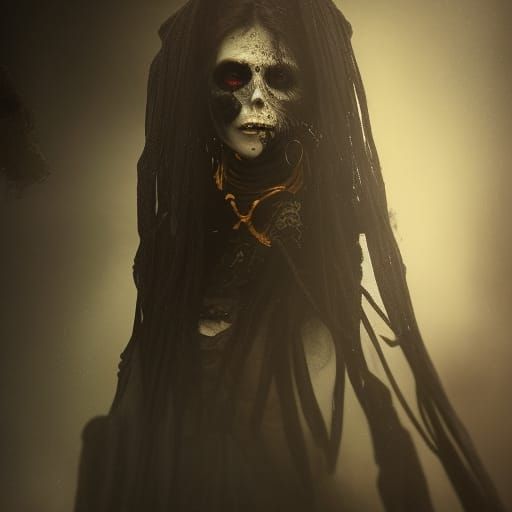 Undead, horror, victorian, lady, portrait, dark