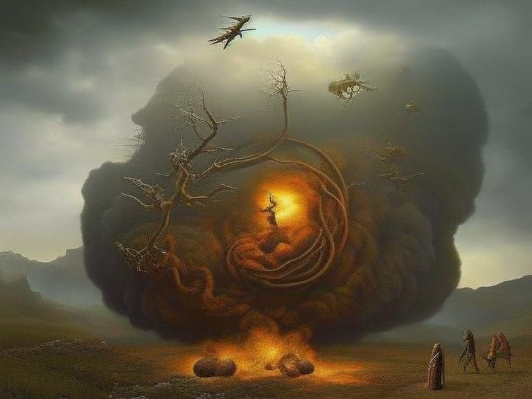 Vision of the Burning Bush AI Generated Artwork NightCafe Creator