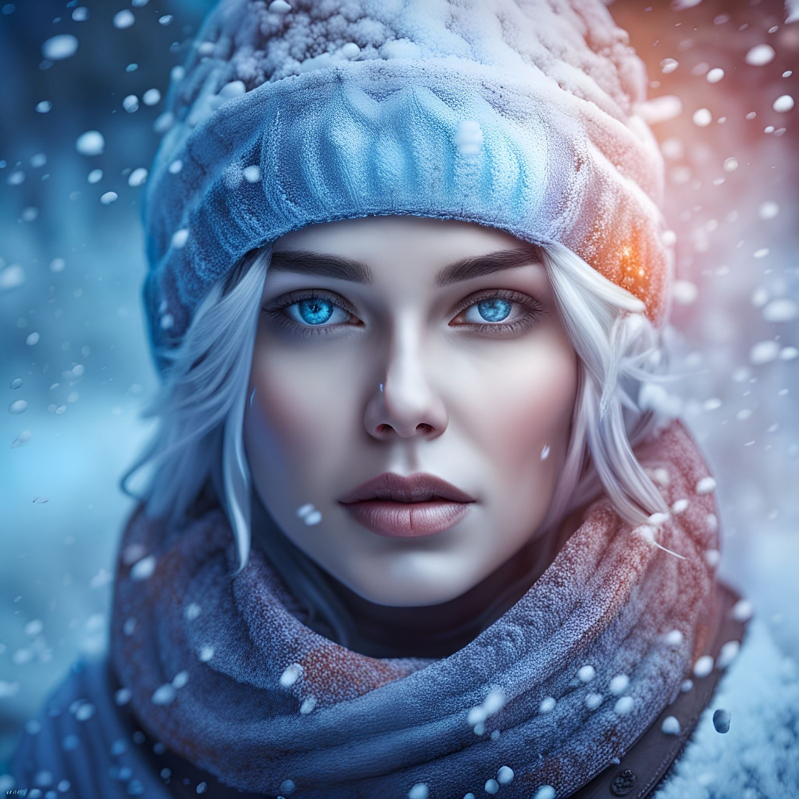 portrait a beautiful woman, medium - AI Photo Generator - starryai