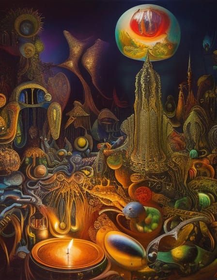 MUSTACHE FANTASY LANDSCAPE  4