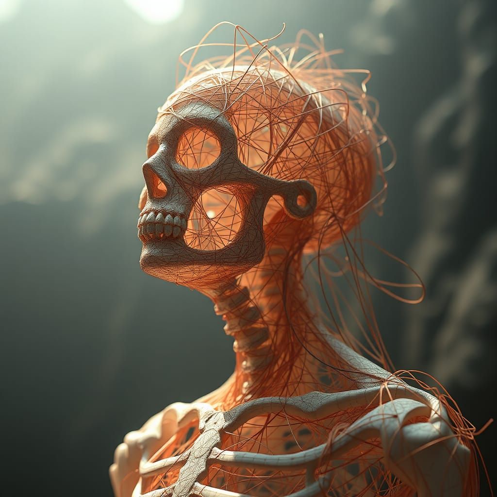 Weaving a person together   by @K