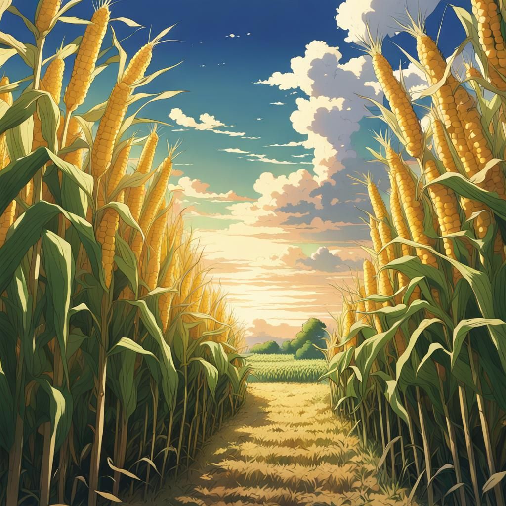 corn field AI Generated Artwork NightCafe Creator