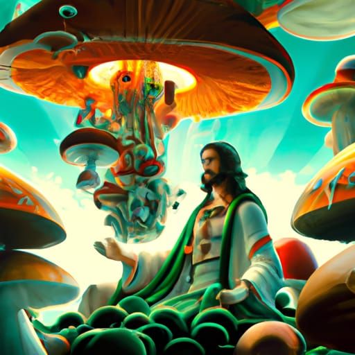 jesus on mushrooms