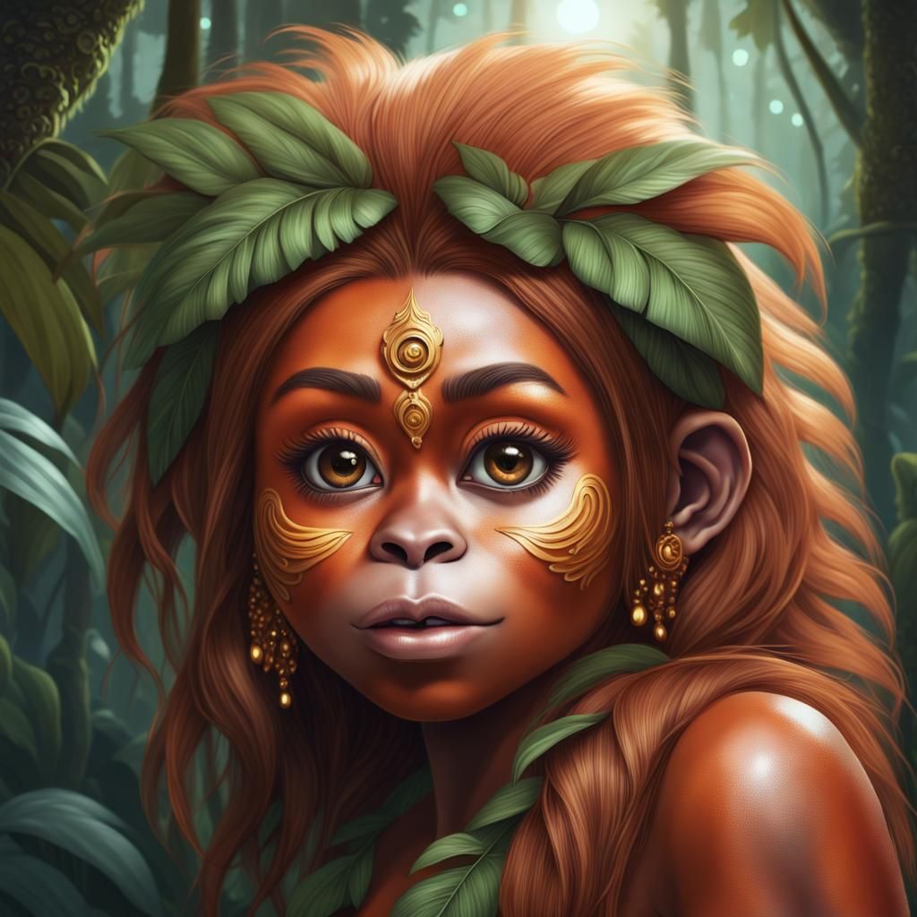 Orangutan Goddess - AI Generated Artwork - NightCafe Creator