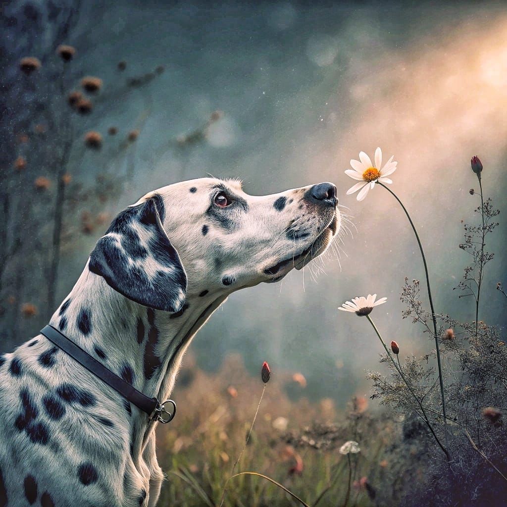 Smelling a Flower