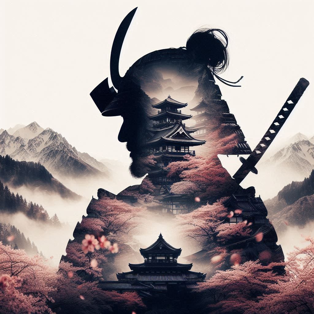 double exposure beautiful fantasy portrait landscape..