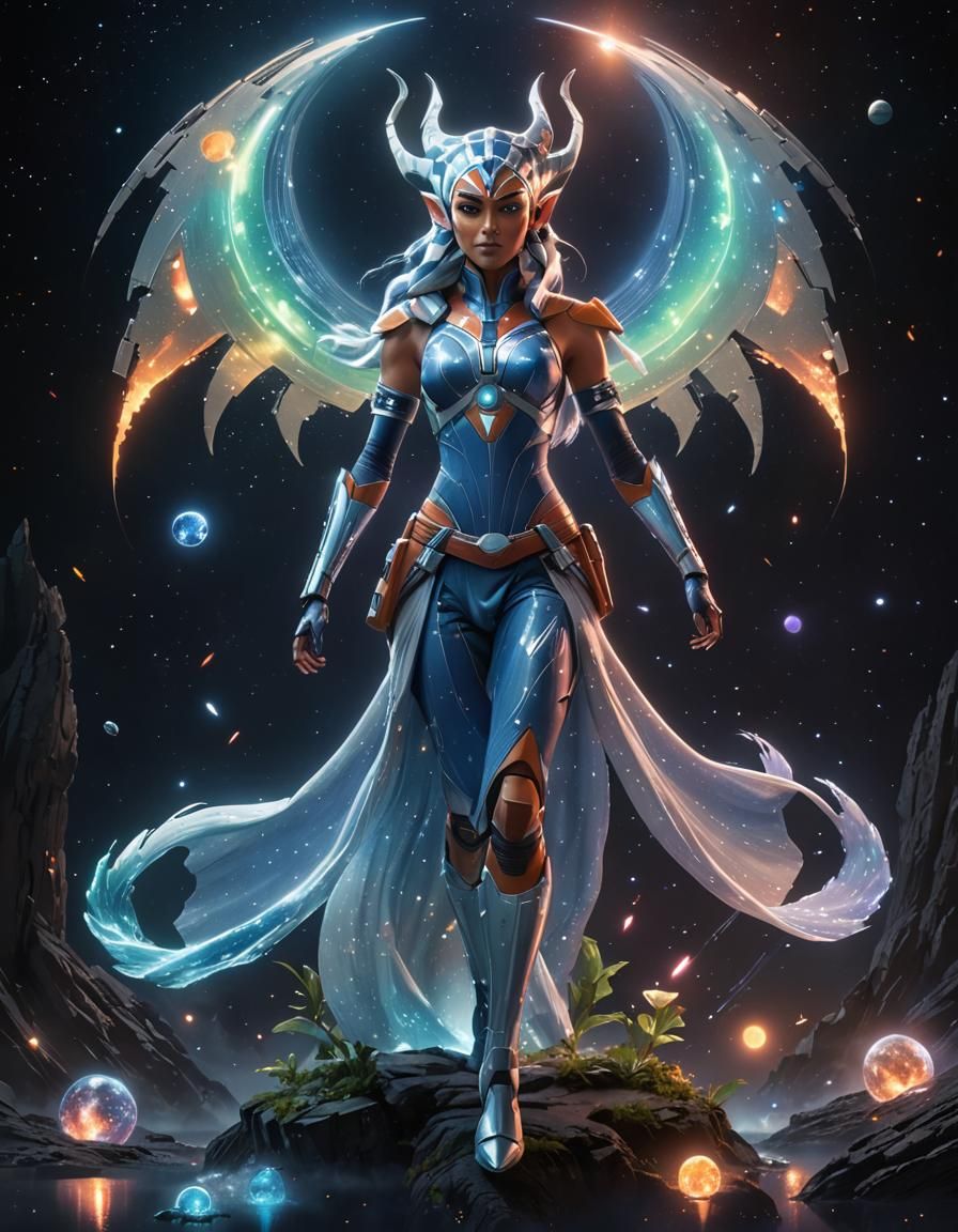 Ahsoka as a beautiful goddess